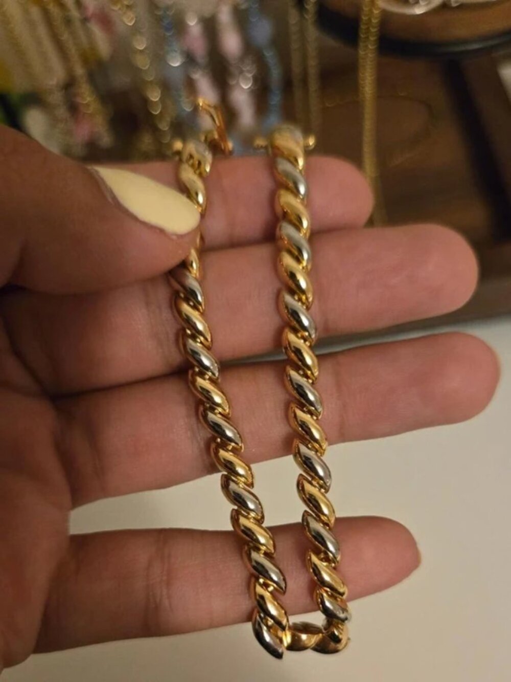 Dainty Anthropologie Two-Tone Bracelet